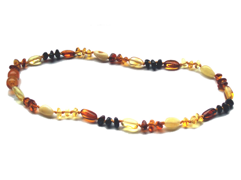 Baroque Olive Amber Necklace